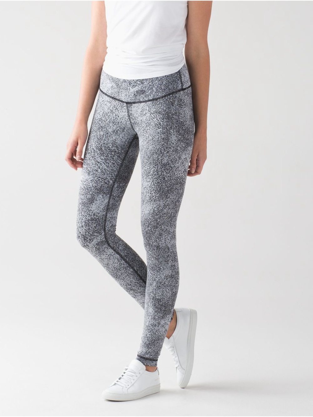 lululemon athletica Gray Speckle High-Waist Leggings